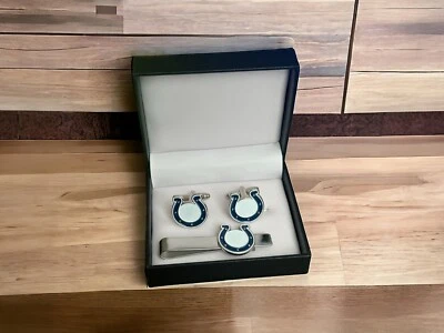 Gemelos Indianapolis Colts, clip de corbata o juego completo Foto 1 de 4