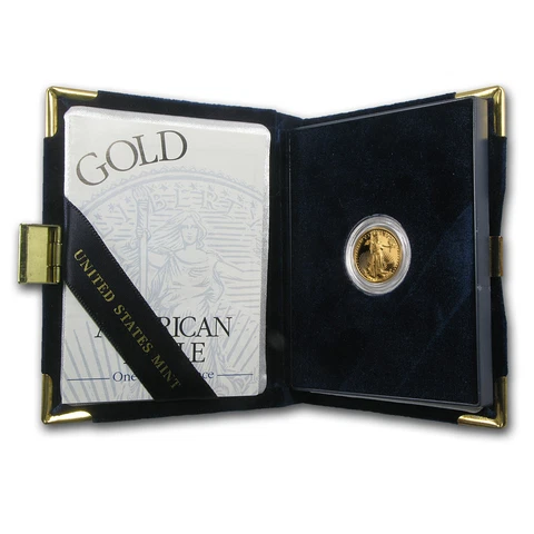 1999-W 1/10 oz Proof Gold American Eagle (w/Box & COA) - SKU #4930 Cover