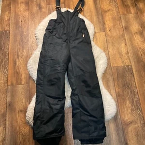 Champion Snow Bibs Youth 8-10 Black Insulated Winter Kids - Picture 1 of 10