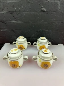 4 x Denby Minstrel Covered Handled Individual Soup Bowls Set - Picture 1 of 5