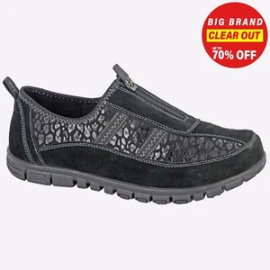 Boulevard Limoges Centre Zip Leisure (Wide Fit) Womens Ladies Shoes - Picture 1 of 2