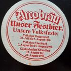 Alter Bierdeckel Brauerei Arcobrau Moos Gaubodenfest Straubing 1976