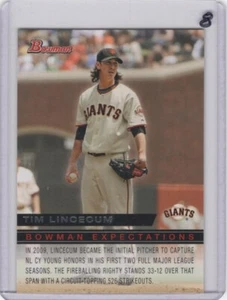 2010 Bowman Expectations Tim Lincecum Stephen Strasburg #BE5 - Picture 1 of 1