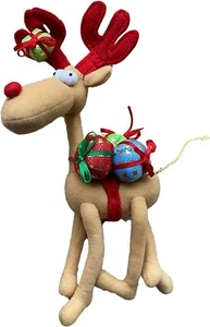 Christmas Red Nosed Reindeer Holiday Plush Decoration Gift Giving Pet Adjustable - Picture 1 of 4