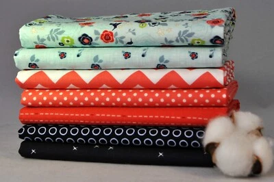 Paquete Hedge Rose 7 Fat Qtrs de Kelly Panacci para telas Penny Rose, 1 3/4 yardas Foto 1 de 2