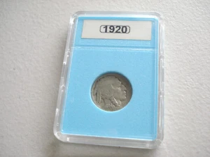 SCHÖNES KLARES DATUM 1920 PLATTEN BÜFFEL NICKEL - Bild 1 von 3