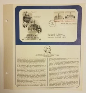 US Postage Stamp 1979-06-04 American Architecture KC MO Postmark First DC Boston - Picture 1 of 1