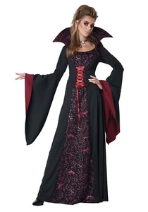 Women's Royal Vampire Gothic Dress Costume SIZE L (Used w/ defect) - Picture 1 of 2