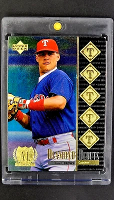 1997 UD Upper Deck Diamond Debuts #473 Kevin L. Brown RC Rookie Texas Rangers - Image 1 of 4