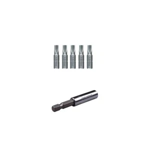 Bits TX 40 x 25 mm 50 Stück + Magnetbithalter 75 mm Bitsatz Torx S2 Stahl - Bild 1 von 1