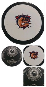 HAMILTON BULLDOGS AHL OFFICIAL HOCKEY PUCK INGLASCO MFG. MADE IN SLOVAKIA 🇸🇰