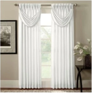 Peri Argentina Crescent Window Valance in White - Picture 1 of 1