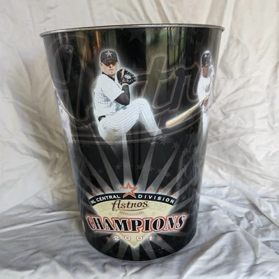 MLB Houston Astros Champions 2001 Stadium Giveaway 13" Metal Basurero De Colección  Foto 1 de 4