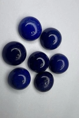 LOTTO LAPISLAZZULI NATURALI 25,75CT taglio ROTONDO 10mm PIETRA PREZIOSA - Imagen 1 de 4