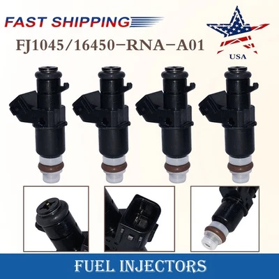 4X INYECTORES DE COMBUSTIBLE PARA HONDA CIVIC 2006-14 1,8 L MP4274 16450-PWC-J01 FLUJO EMPAREJADO Foto 1 de 4