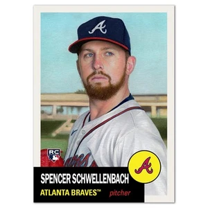 Topps MLB® Living Set® Card #824 ⚾️ Spencer Schwellenbach RC ⚾️ Atlanta Braves - Picture 1 of 2