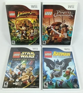LEGO Star Wars Indiana Jones Pirates Caribbean & LEGO Batman Video 4 Game Lot - Picture 1 of 8