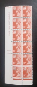 Wales 11p W31 Cylinder Block U/M 1 No Dot - Picture 1 of 1