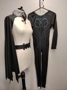 Batgirl All In One Suit Fancy Dress Costume Small 10 Superhero Comicon Cartoon - Picture 1 of 7