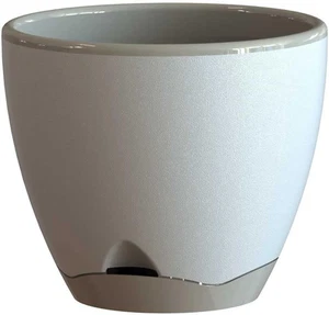 Home Leisure Modern Water Saver round Planters, 300 Mm Size, Grey - Picture 1 of 1