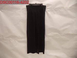 White Mark Plus Pantalone Palazzo Classico Elasticizzato Donna Nero, 1XL 656729710401 - Foto 1 di 5