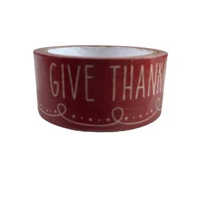 Give Thanks Brown Washi Tape Papercraft Scrapbook Planner School Decorative u - Picture 1 of 2