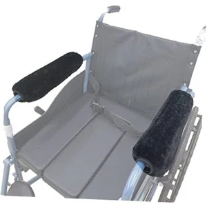 Pair Wheelchair armrest Covers () Armrest Cushion Pad for Wheelchair Soft Black - Picture 1 of 8