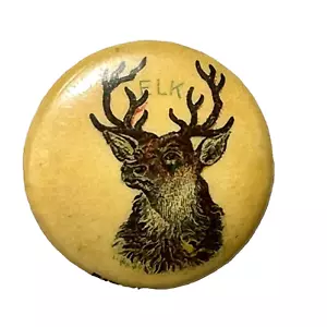 BULL ELK 1890s Pepsin Gum 7/8" Celuloide Pinback Botón - Imagen 1 de 3