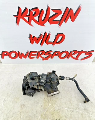 Harley Dyna Fat Bob 2010 carrocería del acelerador colector de admisión con inyectores Foto 1 de 4