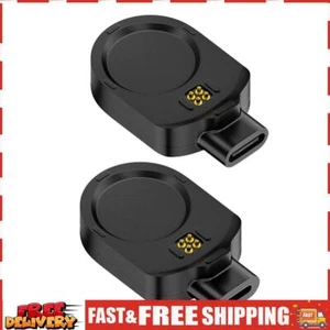 8 Pin/Type C To Garmin MARQ 2 MARQ (Gen 2) Female To Male Charger Adapter Black - Zdjęcie 1 z 13
