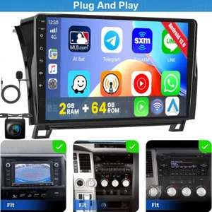 10.1" For Toyota Tundra 2007-13 Sequoia 2008-19 64G Carplay Stereo Car GPS BT FM - Bild 1 von 18