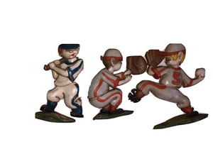 3 Sexton METAL Baseball WALL PLAQUES Sports HOME INTERIORS HOMCO Boys VINTAGE - Picture 1 of 7