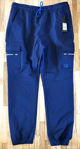 NEW AND1 Basketball Pants Slim Fit Men's Large Blue Elastic Waist Pockets - Picture 1 of 8