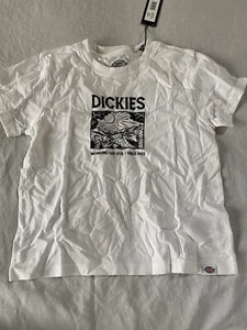 Dickies Boys White Working Off Site T-Shirt White Size S - Picture 1 of 4