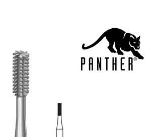 Cylinder Square Cross-Cut Bur Jewelry Bur Panther Size 014 - 1.4mm Germany Pk-6 - Picture 1 of 6