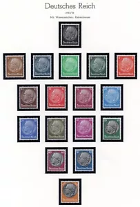 GERMANY 1933-1936 PRESIDENT. VON HINDENBURG SC. 415-431 MINT NEVER HINGED - Picture 1 of 1