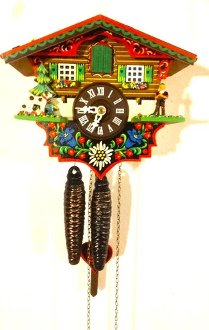 Swiss Chalet Ricola Man 1 Day Cuckoo Clock Cover