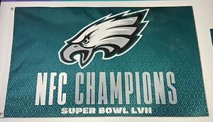 Super Bowl 57 LVII Philadelphia Eagles NFC Champion 3’x5’ Flag Licensed US Made