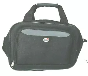American Tourister Laptop Sachel Carry Case Black Vinyl Strap Handle NEW - Picture 1 of 4