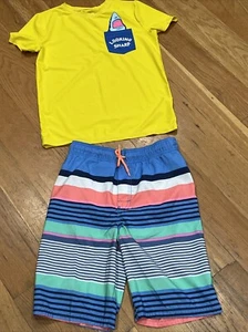 Boys Oshkosh B’gosh Size 14 2 Pc. Swim set “Looking Sharp “ - Picture 1 of 8
