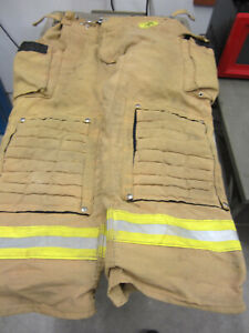 44 x 31  Morning Pride Fire Fighter Turnout Pants Gear Very Good #9