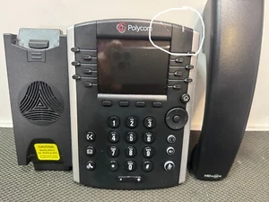 Polycom VVX 411 Desktop POE Business Phone USED PART NUMBER : 2200-48450-001 - Picture 1 of 8