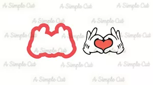 Guantes con cortador de galletas de corazón - Imagen 1 de 1