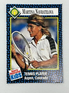 1992 SPORTS ILLUSTRATED FOR KIDS SERIES 2 MARTINA NAVRATILOVA 32 TENNIS PLAYER - Picture 1 of 2