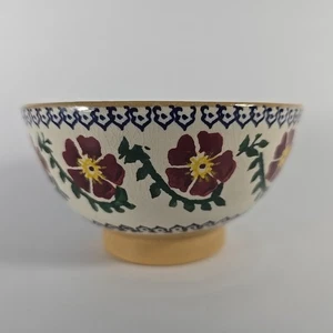 Nicholas Mosse Irish Pottery Red Flower Small Bowl - Discontinued And Rare - Picture 1 of 10