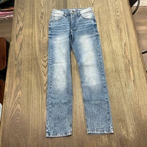 Wrangler Tapered Jeans Slim Fit Stretch Pockets Denim Medium Wash Boys Size 14R - Picture 1 of 11