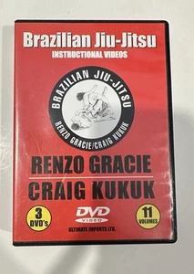 'Brazilian Jiu-Jitsu Instructional Videos' Renzo Gracie/Craig Kukuik DVD 3-Discs - Picture 1 of 4