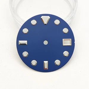 28,5 mm grün leuchtendes Zifferblatt passend für NH35 NH36 4R36 Uhrwerk - Bild 1 von 11