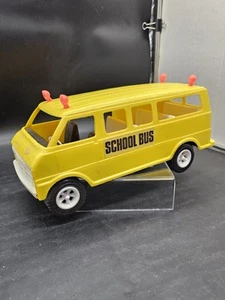 Gay Toys Plastic School Bus Van Used Model 700 Missing Slide Door Vtg - Picture 1 of 12