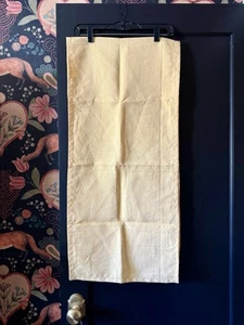 100% Linen Butter Yellow Table Runner Italy 16”x70” - Picture 1 of 4